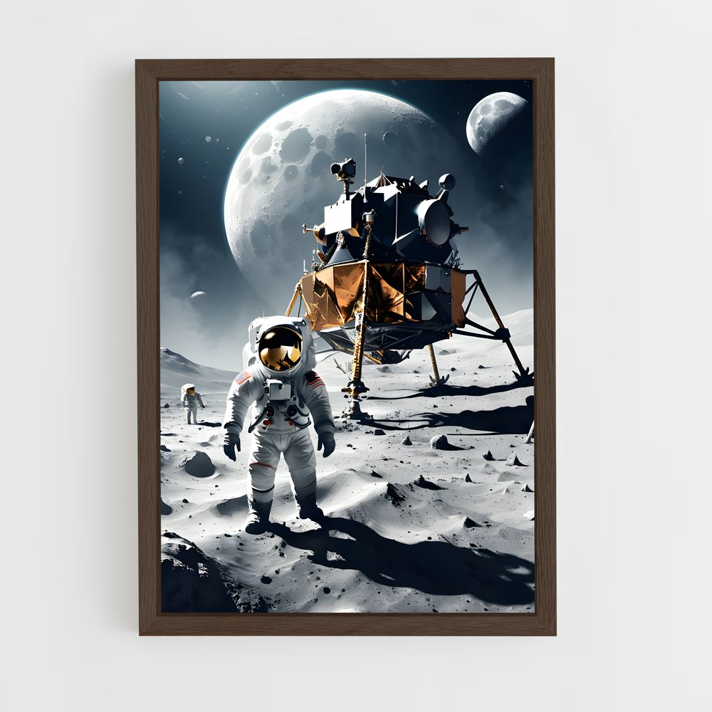 Poster Premiers Pas Lunaire – affiche Missions spatiales (vue 5)